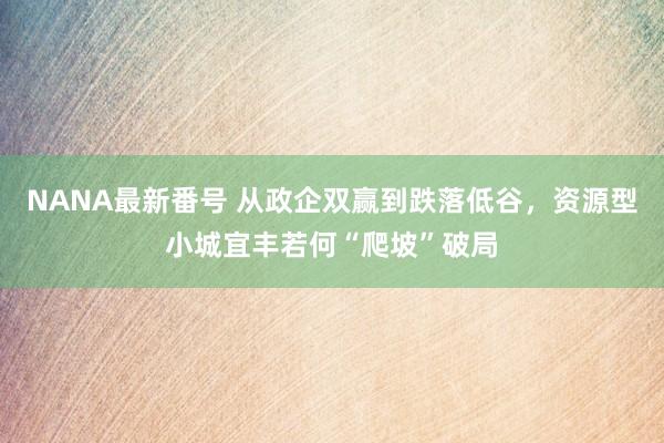 NANA最新番号 从政企双赢到跌落低谷，资源型小城宜丰若何“爬坡”破局