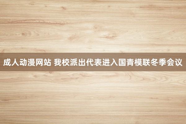 成人动漫网站 我校派出代表进入国青模联冬季会议