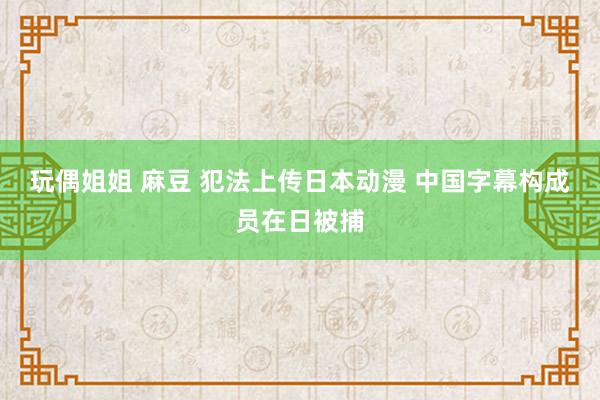 玩偶姐姐 麻豆 犯法上传日本动漫 中国字幕构成员在日被捕